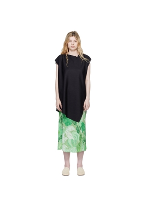 PLEATS PLEASE ISSEY MIYAKE Black A-POC Sea Glass Top