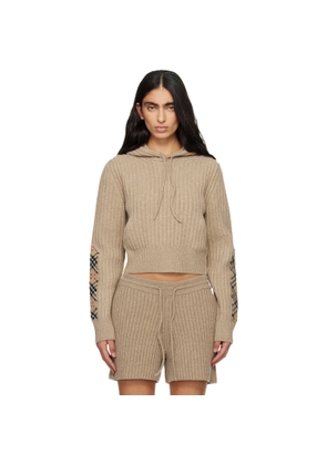 Burberry Beige Wool Hoodie