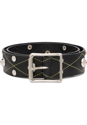 Chopova Lowena Black Studded Trouser Belt