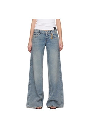 Stella McCartney Blue Vintage Wash Wide-Leg Jeans