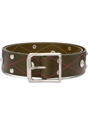 Chopova Lowena Green Studded Trouser Belt