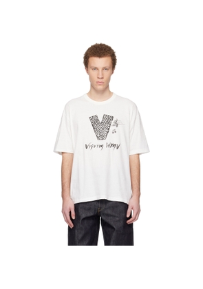 visvim Off-White Jumbo S/S V Crash T-shirt