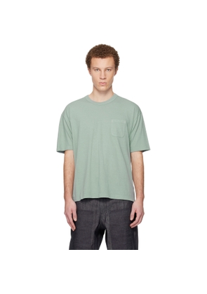 visvim Green Jumbo S/S DMGD T-shirt