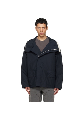 nanamica Navy Hooded Deck Jacket