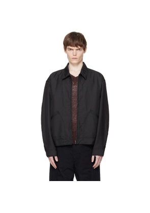 nanamica Black Polyester Twill Deck Jacket