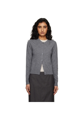 Dunst Gray Essential Crewneck Knit Cardigan