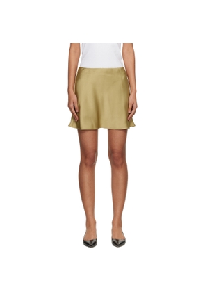 Dunst Yellow Satin Mini Skort