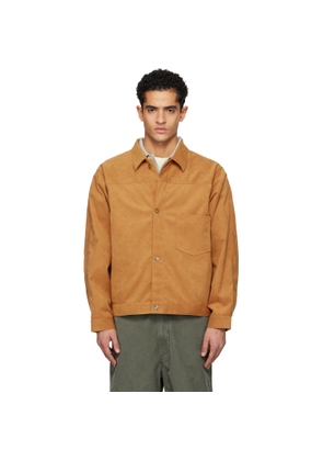 nanamica Tan OOAL Ultrasuede Short Faux-Suede Jacket