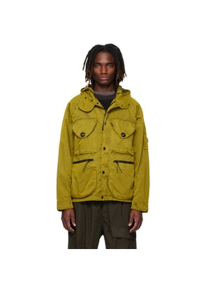 C.P. Company Khaki Panama-R Mixed Goggle Jacket