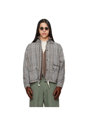 Barbour Off-White & Black Westoe Check Casual Jacket
