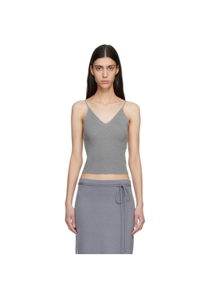 LE17SEPTEMBRE Gray Anne Sleeveless Knit Tank Top