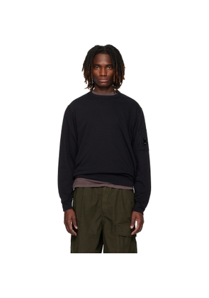 C.P. Company Black Light Fleece Crewneck Sweatshirt