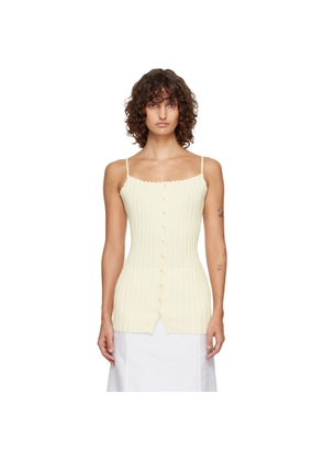 LE17SEPTEMBRE Off-White Millie Knit Sleeveless Top