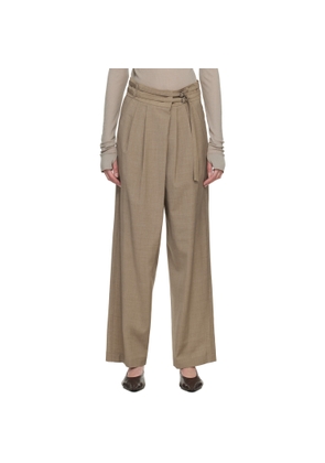 LE17SEPTEMBRE Brown Overwrap Wide Trousers