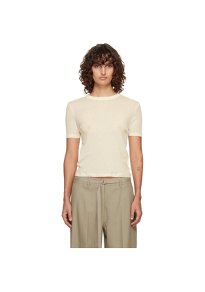 LE17SEPTEMBRE Off-White Classic Cotton T-shirt