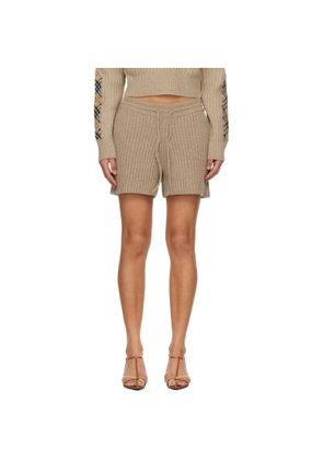 Burberry Beige Wool Shorts