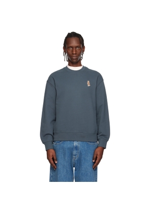 Maison Kitsuné Blue Dressed Fox Comfort Sweatshirt