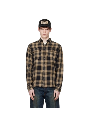 RRL Black & Brown Greyson Shirt