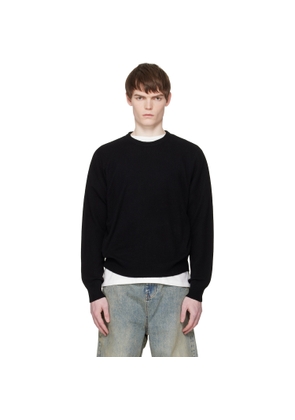 Entire Studios Black Knit Crewneck Sweater