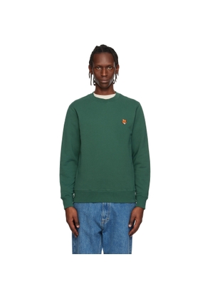 Maison Kitsuné Green Fox Head Regular Sweatshirt