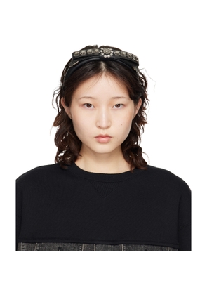 Toga Pulla Black Metal Ribbon Headband