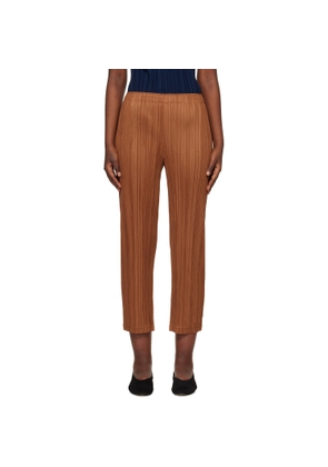 PLEATS PLEASE ISSEY MIYAKE Tan Thicker 2 Trousers