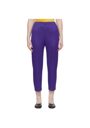 PLEATS PLEASE ISSEY MIYAKE Purple Monthly Colors November Trousers