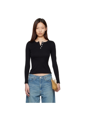 FLORE FLORE Black Jess Longsleeve T-shirt
