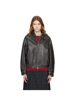 Dunst Black Drizzler Leather Jacket