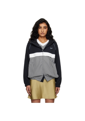 Dunst Navy & Gray Blocked Windbreaker Jacket