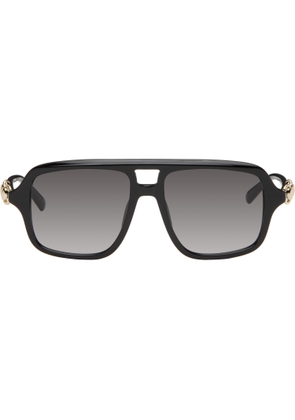 Gucci Black Navigator Frame Sunglasses