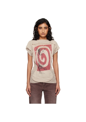 Vivienne Westwood Beige Crinkled Top