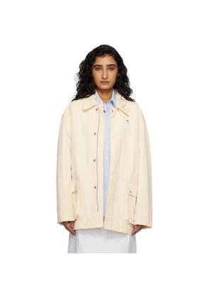 Dunst Off-White Cotton Chore Jacket