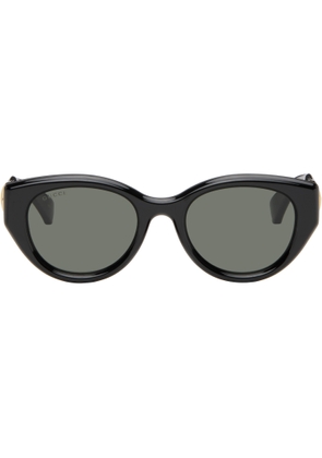 Gucci Black Low Nose Bridge Fit Sunglasses