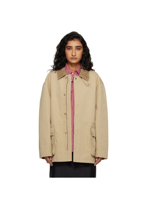 Dunst Beige Cotton Chore Jacket