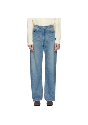 ssstein Blue Twist Cut Jeans