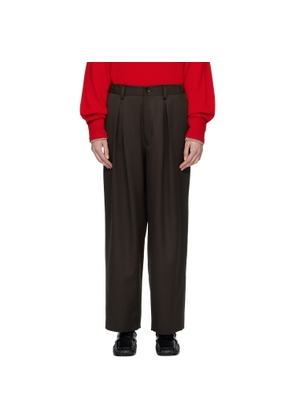 ssstein Brown Easy Wide Trousers