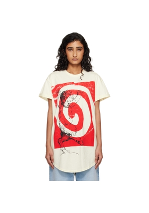 Vivienne Westwood Off-White Swirl Longline T-shirt