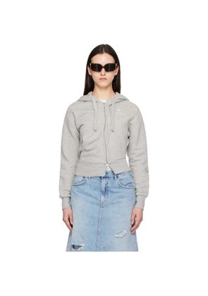 VAQUERA Gray Twisted Hoodie