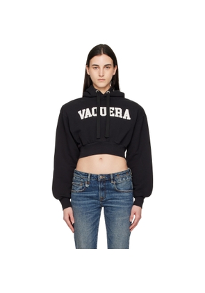 VAQUERA Black Shoulder Pad Hoodie