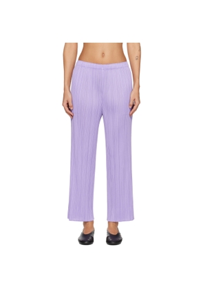 PLEATS PLEASE ISSEY MIYAKE Purple Monthly Colors April Trousers