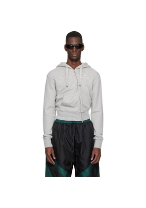 VAQUERA Gray Twisted Hoodie