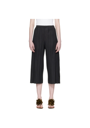 PLEATS PLEASE ISSEY MIYAKE Black Mellow Pleats Trousers