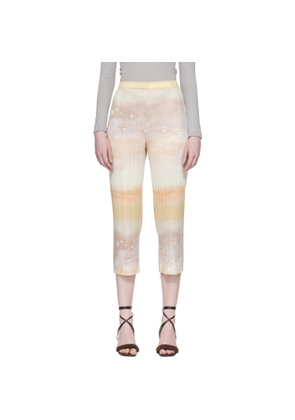 PLEATS PLEASE ISSEY MIYAKE Beige Sea Bubble Trousers