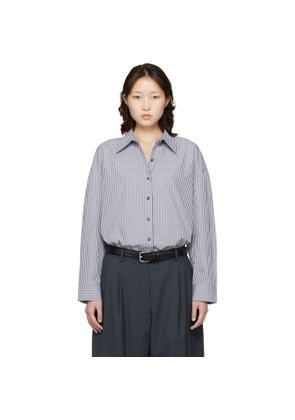 Cordera Gray & White Oversized Shirt
