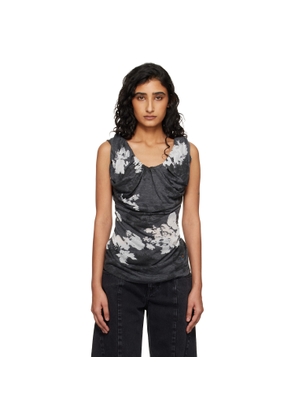 Vivienne Westwood Gray Devore Jersey Ginnie Jersey Top