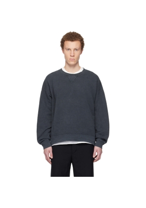 visvim Black Jumbo SB L/S DMGD Sweatshirt