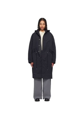 Studio Nicholson Navy Lotus Coat