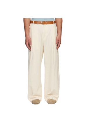 Studio Nicholson Off-White Pull Trousers