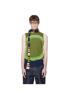 Edward Cuming Green Vortex Tank Top